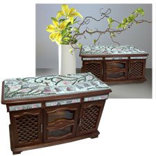 Vine Mosaic Vintage Jewelry Box